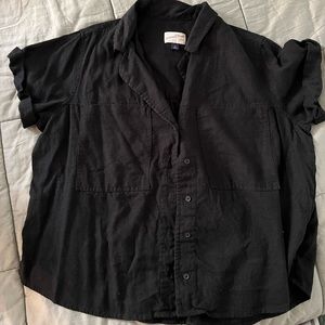 Target Linen Button Up Shirt
